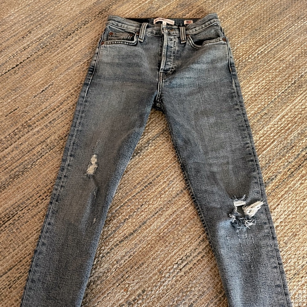 NWOT RE/DONE ORIGINALS HIGH RISE ANKLE CROP - Picture 4 of 6